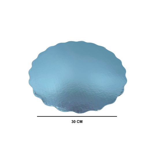 BASE REDONDA PARA PASTEL 30 CM AZUL