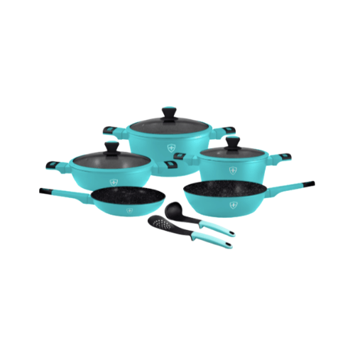 BATERÍA DE CERAMICA 10 PZ MENTA