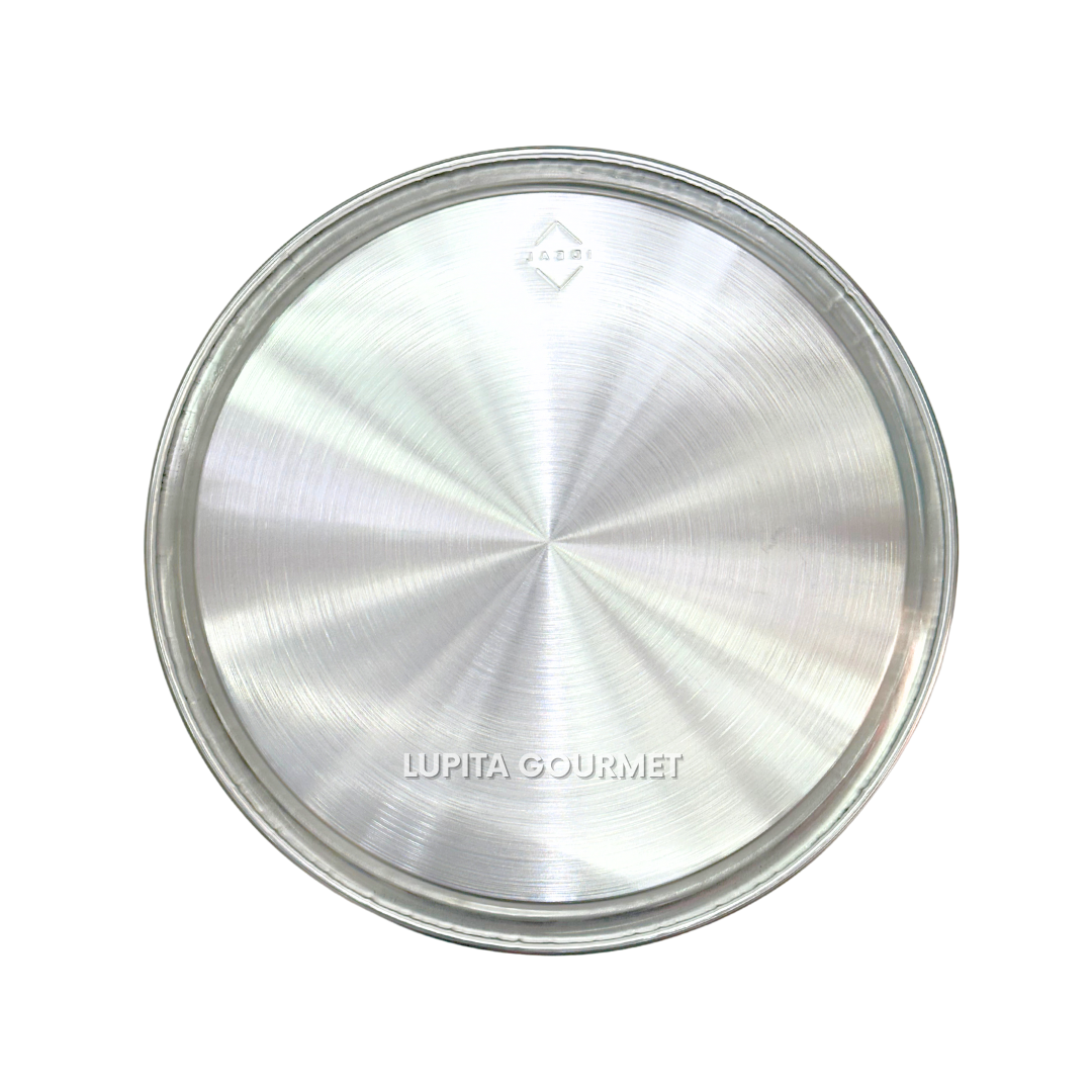 CHAROLA REDONDA 46 CM ALUMINIO