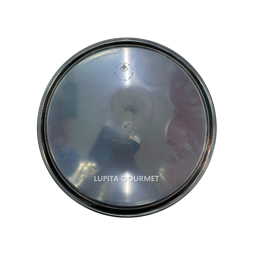 CHAROLA REDONDA 46 CM COLOR NEGRO PLASTICO