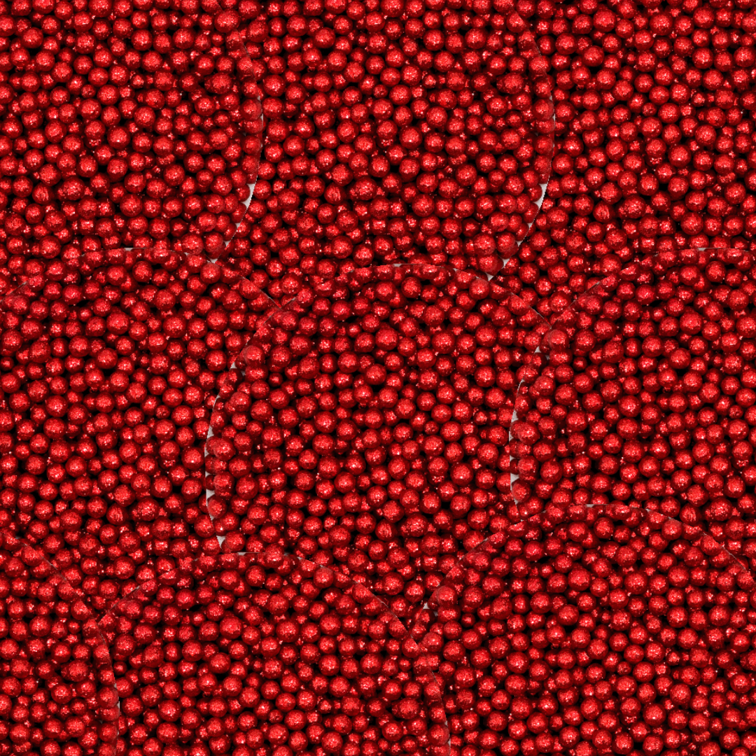 PERLA ROJA DIAMANTADA MED