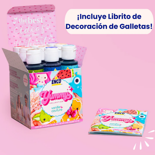 KIT YUMMY ENCO 9 COLORES EN GEL (40G)