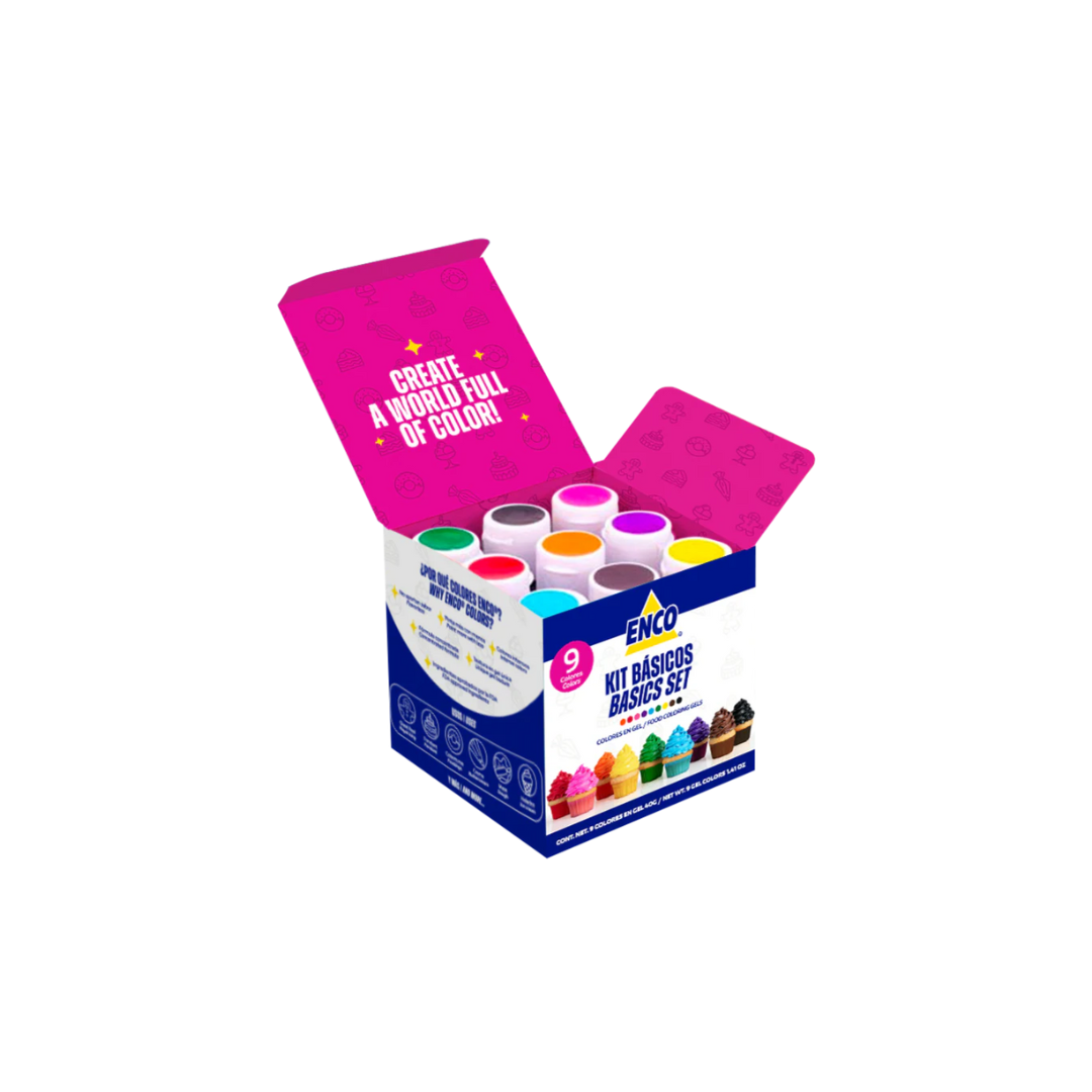 KIT 9 COLORES EN GEL BÁSICOS (40G)