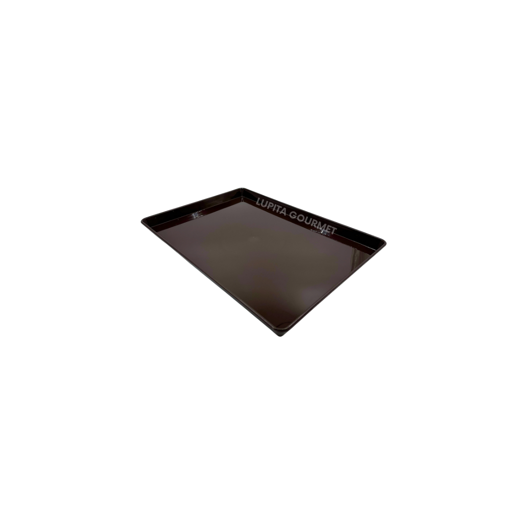 CHAROLA 30X45 CM COLOR CAFE PLASTICO