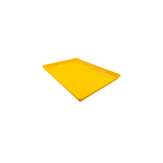 CHAROLA 30X45 CM COLOR AMARILLO PLASTICO