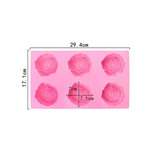 MOLDE DE SILICÓN ROSAS