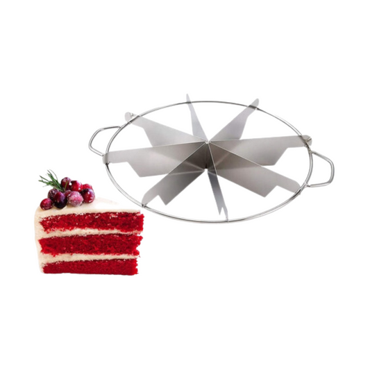 CORTADOR PARA PASTEL 8 REBANADAS ACERO/INOX