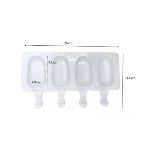 MOLDE DE SILICÓN PARA PALETA MAGNUM 4 CAV