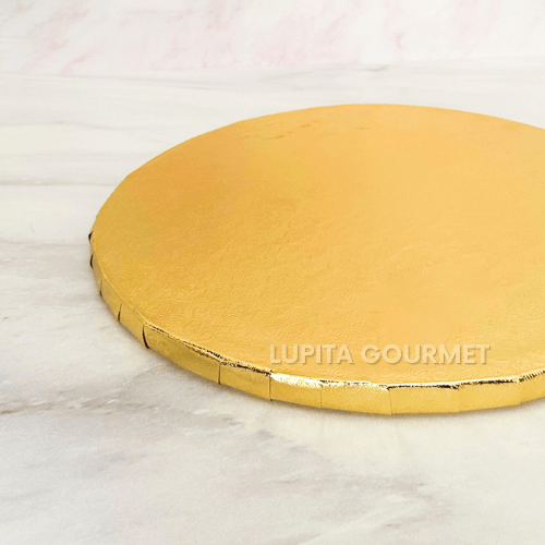 BASE REDONDA PARA PASTEL 25 CM FORRADA DORADA