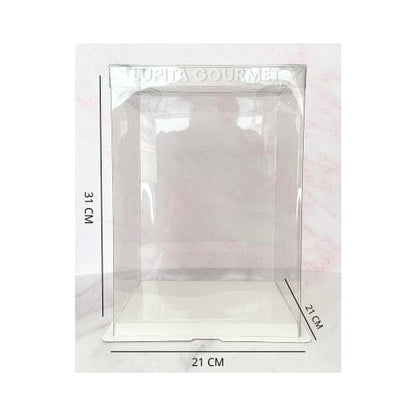 CAJA DE ACETATO PARA PASTEL 31X21 CM
