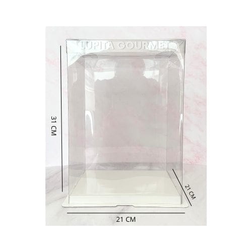 CAJA DE ACETATO PARA PASTEL 31X21 CM