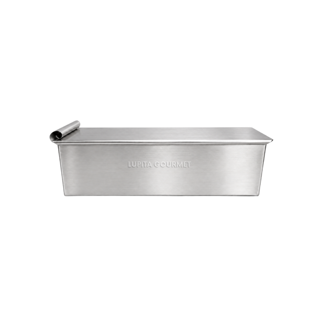 MOLDE PARA PAN DE CAJA C/TAPA ACERO INOX