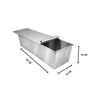 MOLDE PARA PAN DE CAJA CON TAPA ACERO INOX