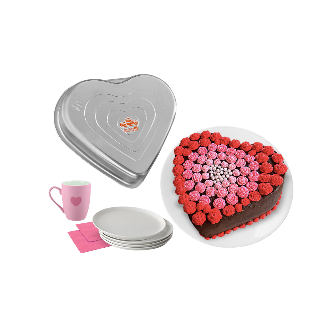 MOLDE DE CORAZON ALUM 20 CM ODISEA