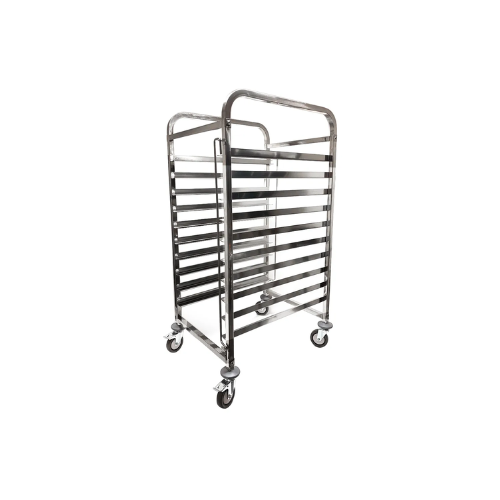 RACK ESPIGUERO ACERO INOX PARA 10 CHAROLAS