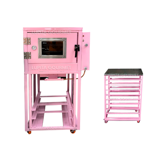 KIT HORNO 3 CHAROLAS 35X50 CM + ESPIGUERO