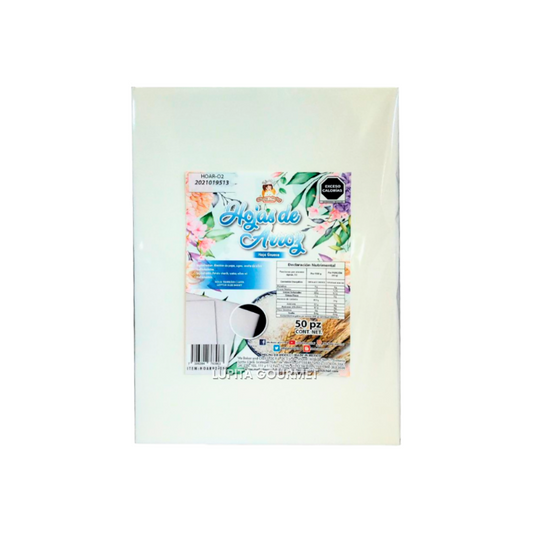 HOJAS COMESTIBLES GRUESA C/50PZS