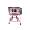 HORNO P/2 CHAROLAS ACERO INOX ROSA