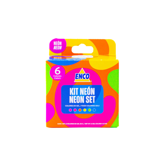 KIT 6 COLORES EN GEL NEÓN (40G)