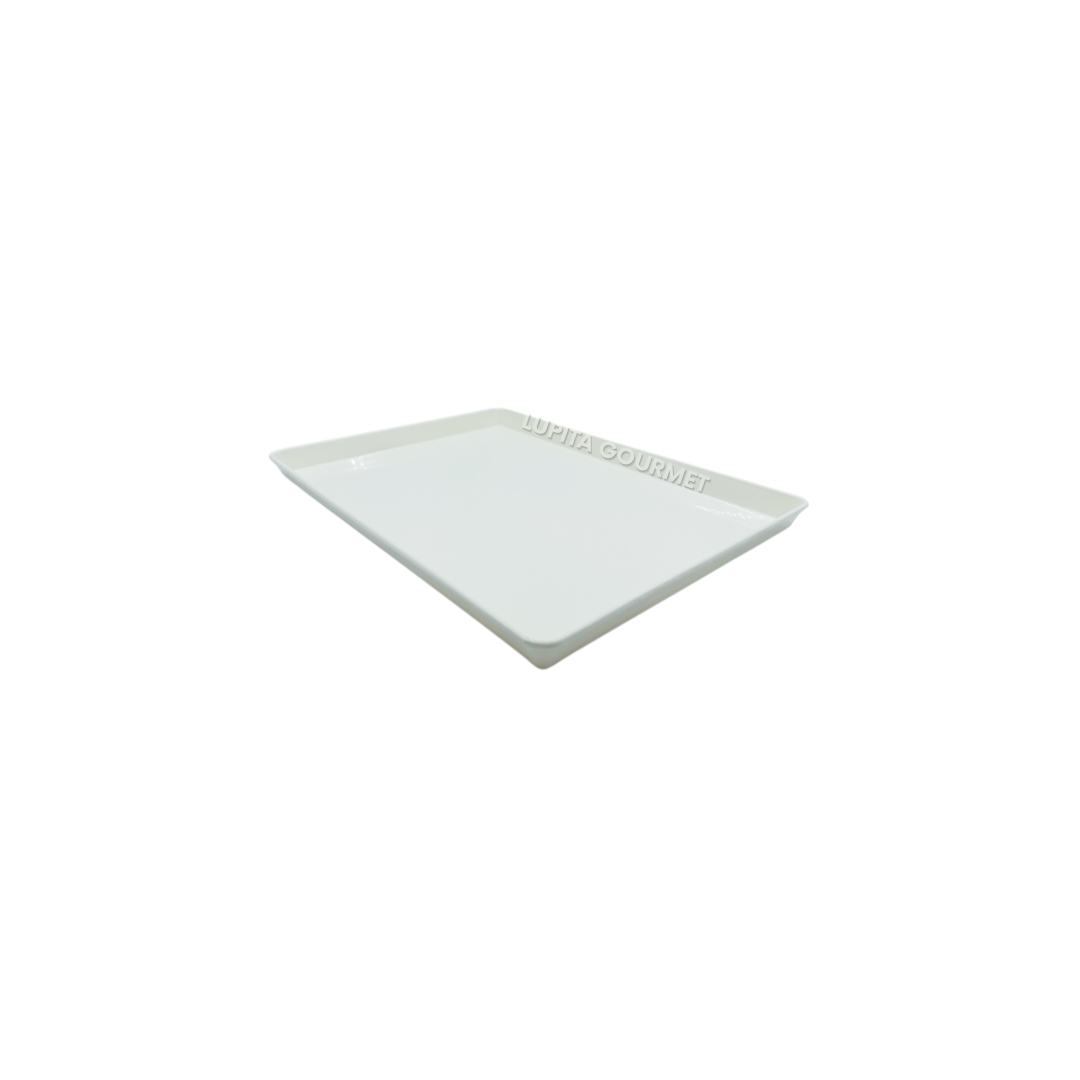 CHAROLA 30X45 CM COLOR BLANCA PLASTICO