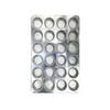 PLACA DE LAMINA PARA CUP CAKE 24 CAV