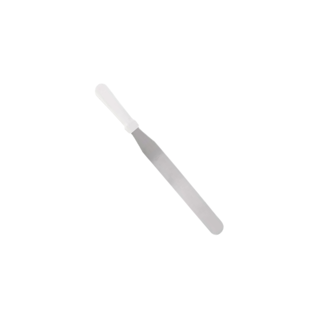 ESPÁTULA RECTA PARA DECORAR MGO BLANCO 12"