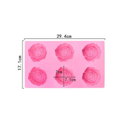 MOLDE DE SILICÓN ROSAS