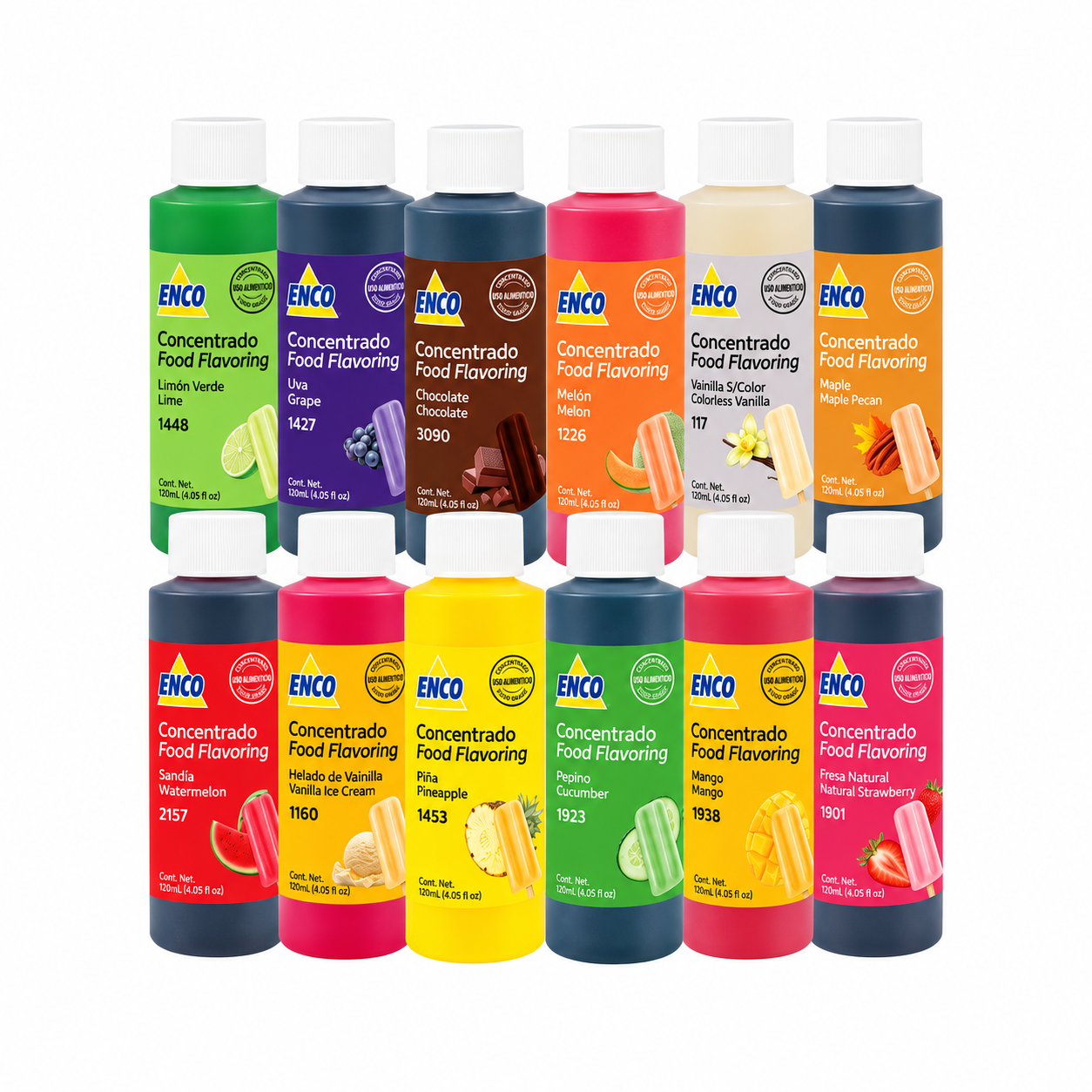 KIT 12 CONCENTRADOS DE 120 ML ENCO