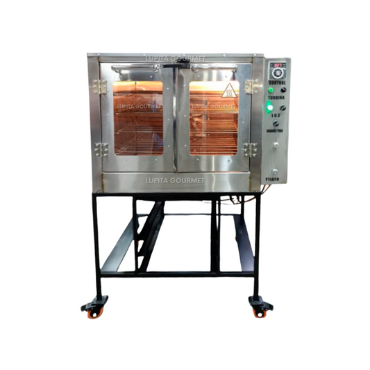 HORNO P/4 CHAROLAS 45X65 CM SEMI AUTOMATICO ACERO INOX